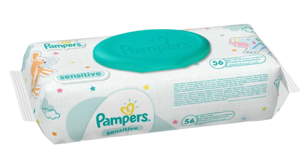 Pampers Baby Sensitive Wipes, 56 wipes