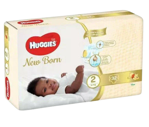 Huggies Small (size 2) 3-6Kgs, 32 pieces