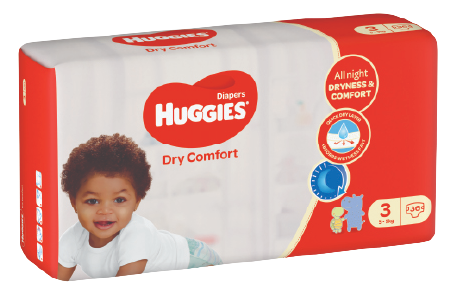 Huggies Dry Comfort (size 3) 5-8Kgs, 36 pieces