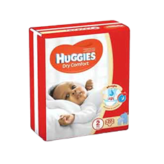 Huggies Dry Comfort (size 2) 3-6Kgs, 22 pieces