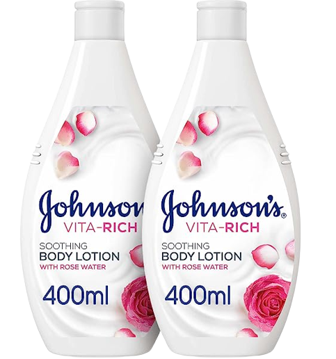 Johnson's Vita Rich Soothing Body Lotion with Rose Water 400ml