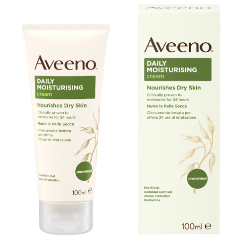 Aveeno Moisturising Cream Dry & Sensitive Skin 100ml