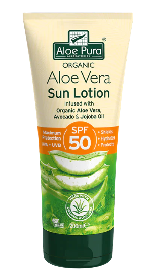 Optima Aloe Vera Sun Lotion SPF 50, 200ml