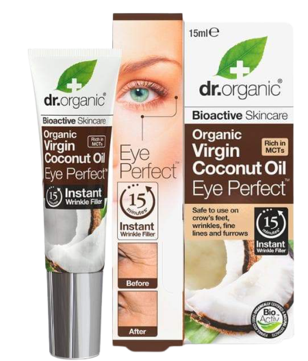 Dr Organic Virgin Coconut Oil Eye Serum Wrinkle Filler,15ml