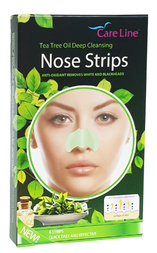 Care Line Tea Tree Oil Deep Cleansing Nose Strips 6's