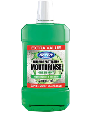 Beauty Formula Active Mouthwash - Green Mint 750ml