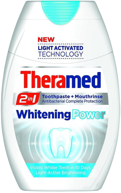Theramed 2in1 Gel Toothpaste & Mouthwash Whitening Power 75ml