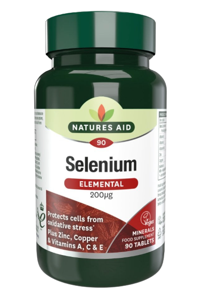 Natures Aid Selenium 200mcg + Antioxidants Vegan 90's