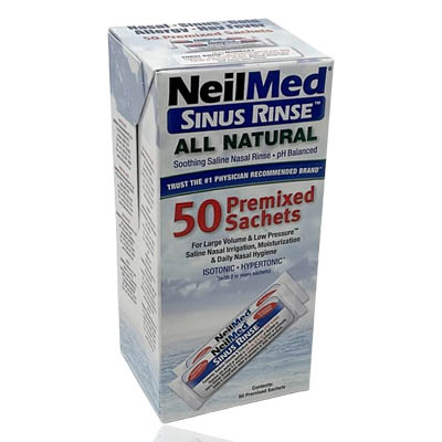 NEILMED SINUS RINSE ALL NATURAL  PREMIXED SACHETS 50`S