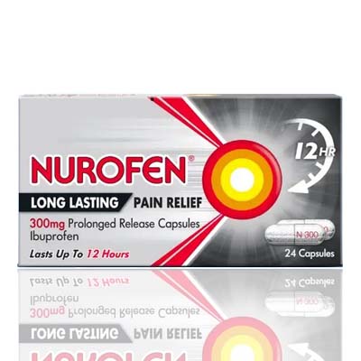 Nurofen Long Lasting Pain Relief 300mg Capsules 24s