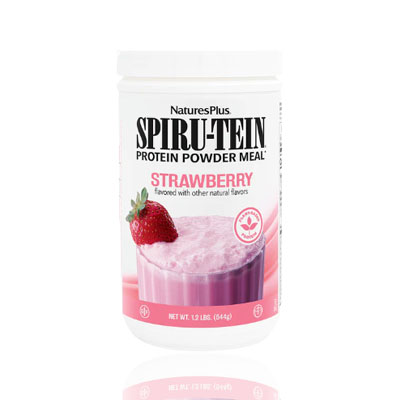 Natures Plus Spiru-Tein Protein Shake Strawberry - 544gm