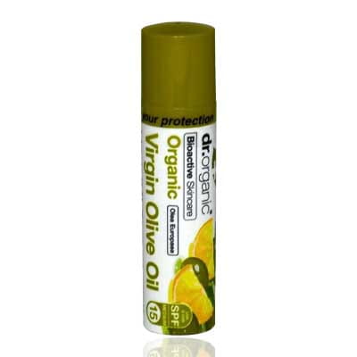 Dr Organic Virgin Olive Oil Lip Balm Lemon, 5.7ml