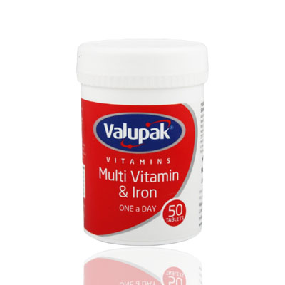 Valupak Multi Vitamin & Iron 50 Tablets