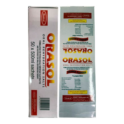 ORASOL Oral Rehydration Salts 50's Sachets (To Make 500ml)
