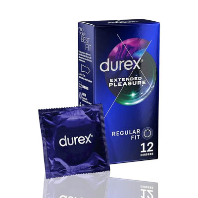 Durex Extended Pleasure Condoms 12 per pack