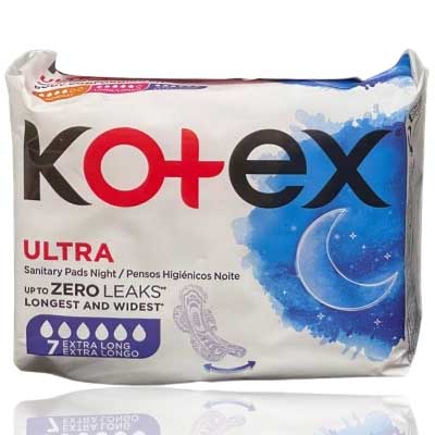 Kotex Ultra Sanitary Pads Night Extra Long 7s (XL)