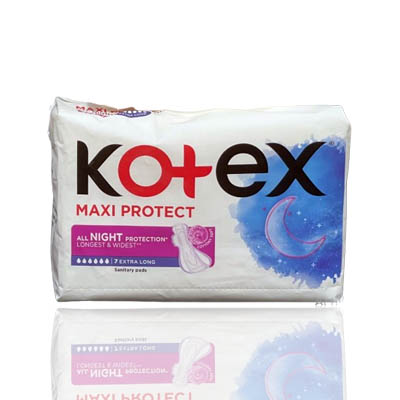 Kotex MAXI Sanitary Pads XL ALL-NIGHT 7's (Extra Long)