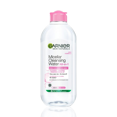 Garnier Micellar Make-Up Cleansing Water 400ml (Pink-Sensitive)