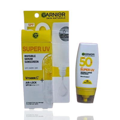 Garnier SUPER UV SPF50 Invisible Serum Sunscreen 30ml