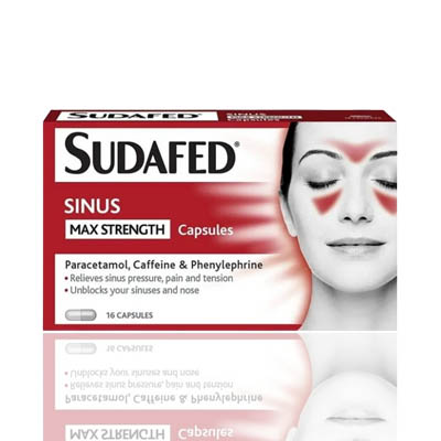 Sudafed Sinus Max Strength Capsules 16s