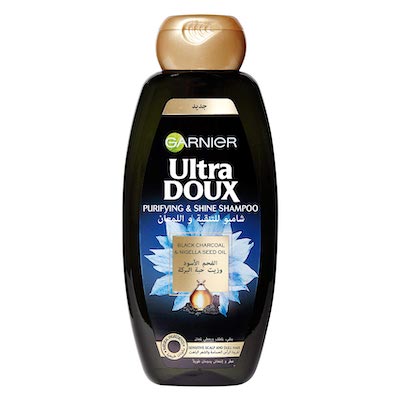 Garnier Ultra Doux Shampoo 400ml (BlackCharcoal&NigellaSeed)