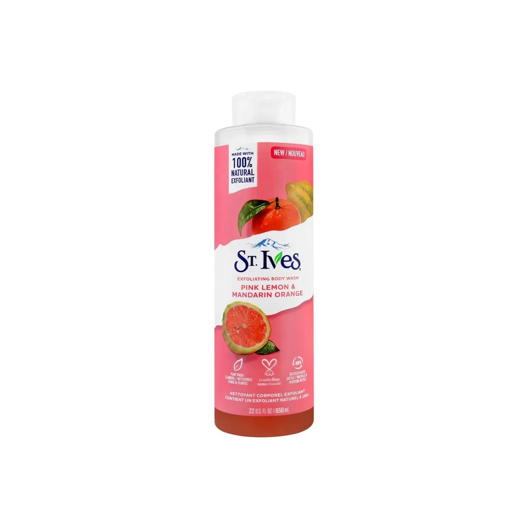 St. Ives Exfoliating Body Wash Pink Lemon & Mandarin 473ml