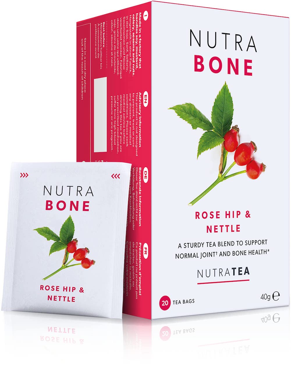 Nutra Bone Tea - Rosehip & Nettle - 20's