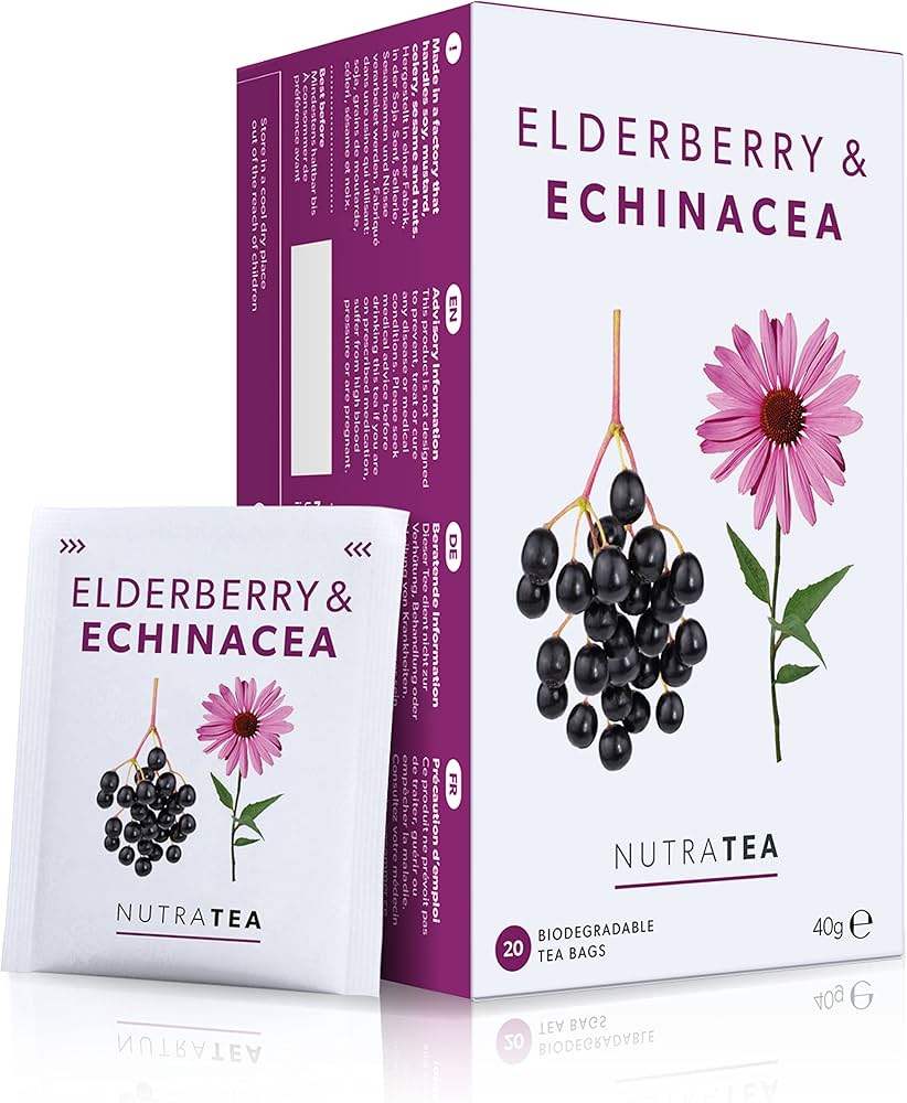 Nutra Tea - Elderberry & Echinacea - 20's