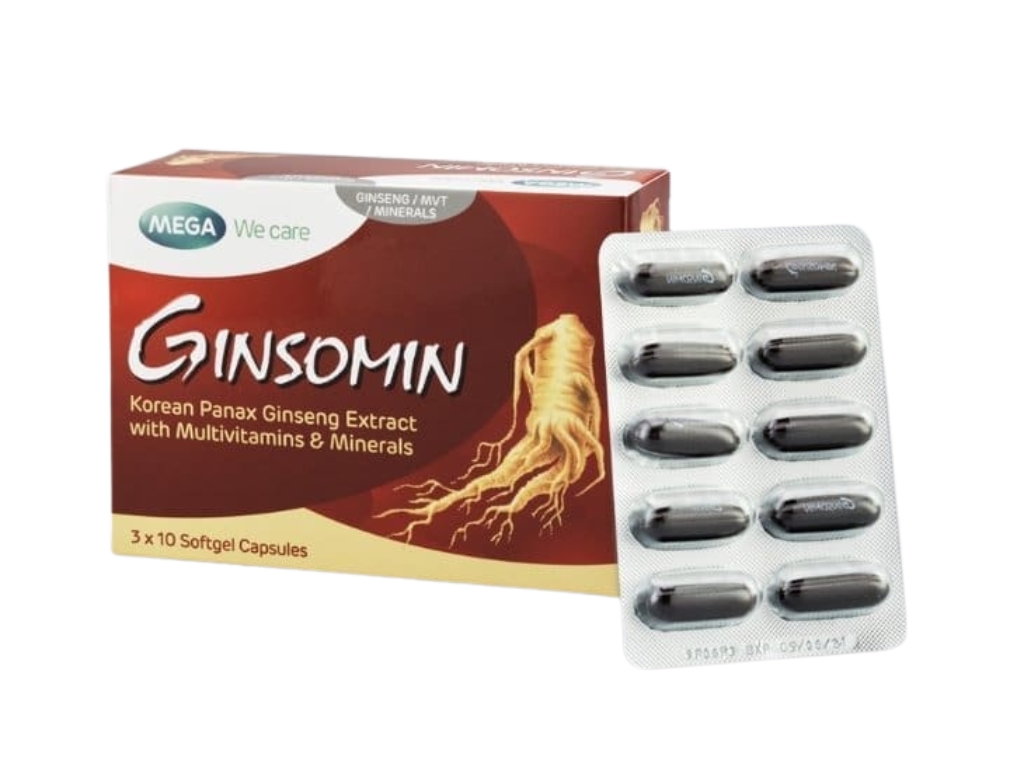 GINSOMIN Multivitamin Softgel Capsules - 3x10‚Äôs