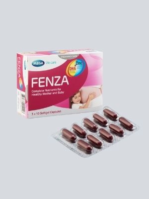 FENZA Softgel Capsules (DHA + Zinc) - 3x10