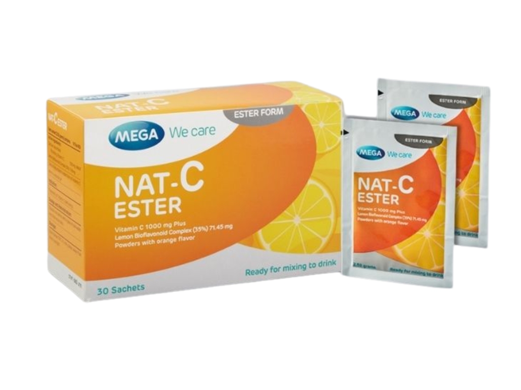 NAT C ESTER Satchets (Vitamin C 1000mg) - 30‚Äôs
