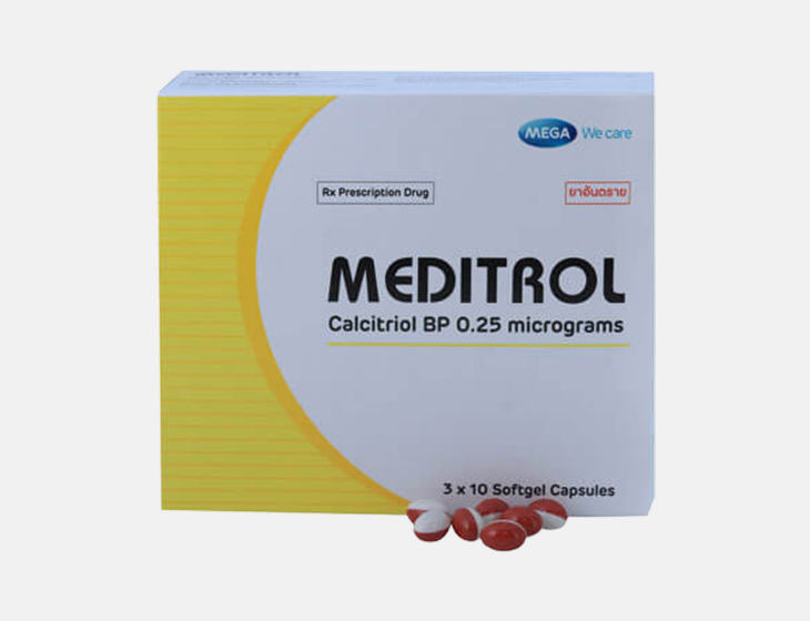 MEDITROL Capsules (Calcitriol 0.25mcg) - 3x10