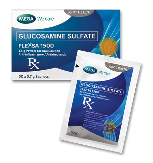 FLEXSA 1500 (Crystalline Glucosamine Sulphate) Sachets -