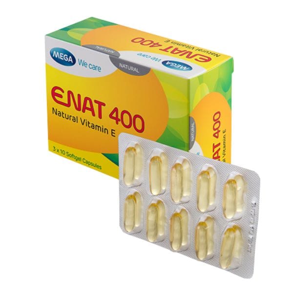 ENAT 400MG (Vitamin E) Softgel Capsules - 3x10