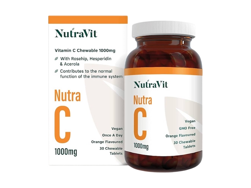 Nutra Vitamin C 1000mcg Chewable Tabs - 30's