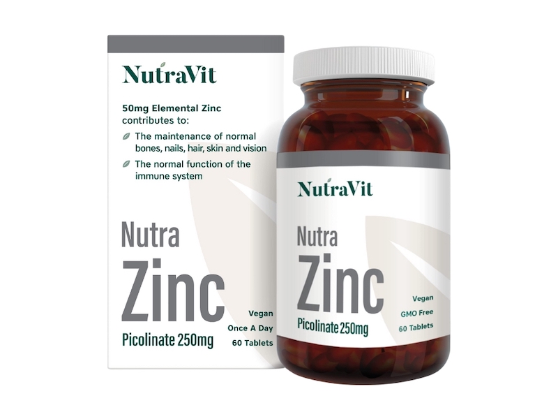 NutraZinc Picolinate 250mg Tabs - 60's