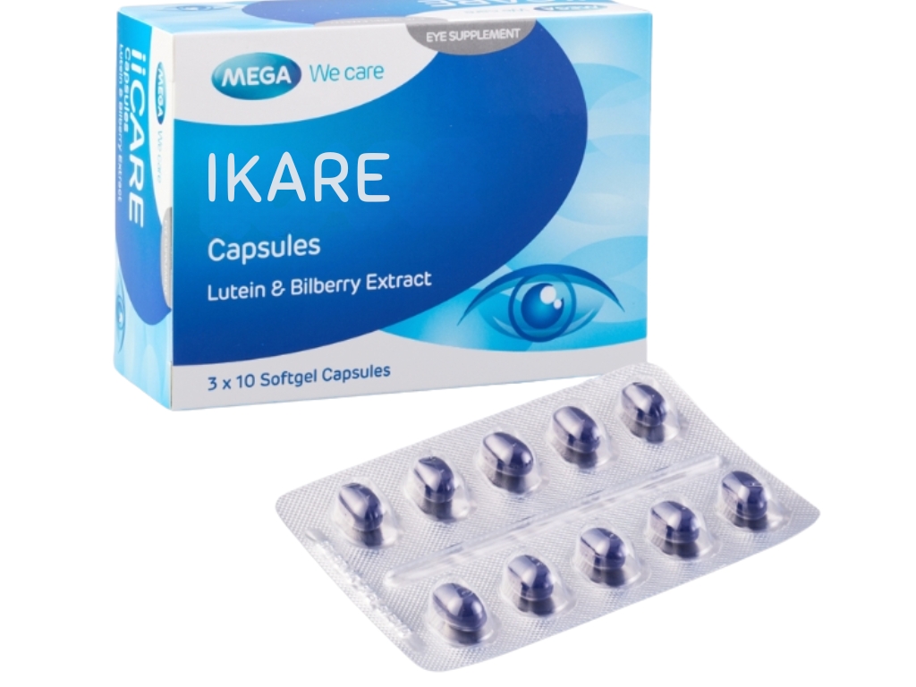 IKARE Softgel Capsules 3x10's (Lutein & Bilberry Extract)