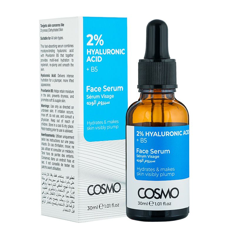COSMO 2%HYALURONIC/B5 SERUM  30ML