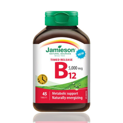 JAMIESON B12 5000MCG TABLETS 45`S