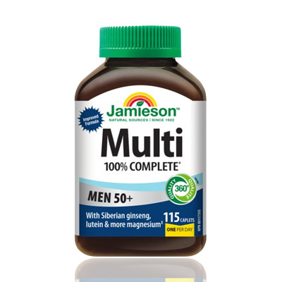 JAMIESON MULTI 100% COMPLETE MEN 50 + CAPLETS 115`S