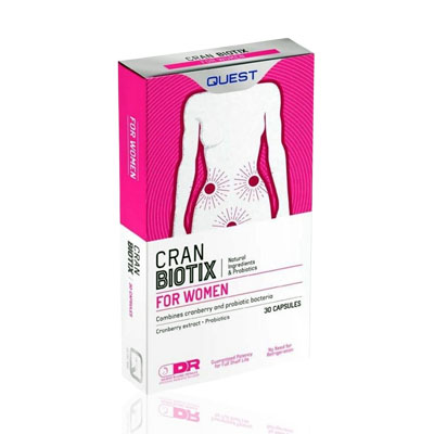 Quest CranBiotix Caps 30's - Probiotics with cranberry