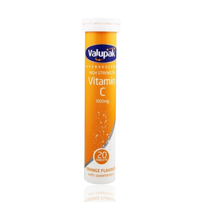 VALUPAK VITAMIN C 1000MG EFF TABLETS 20`S