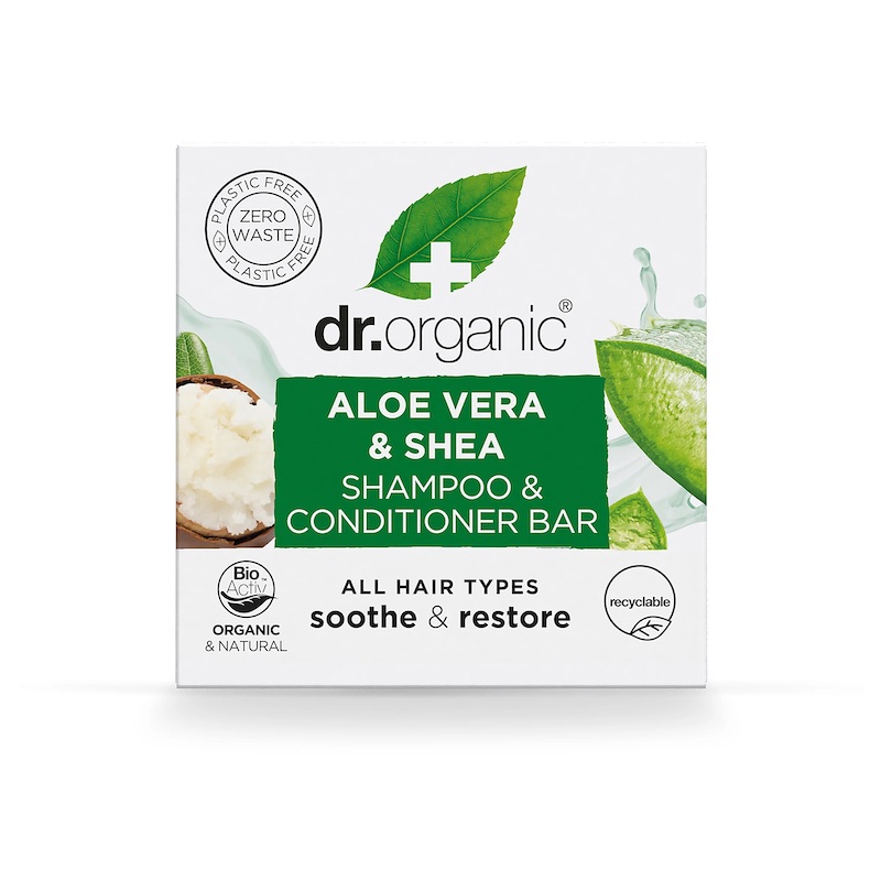 Dr Organic Aloe Vera & Shea Shampoo & Conditioner Bar 75gm