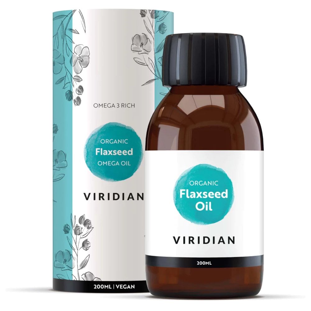 Viridian Flaxseed Omega Oil Organic 200ml