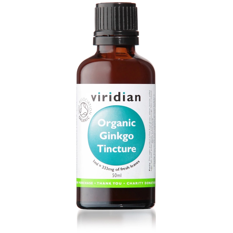 Viridian Ginkgo Biloba Tincture Organic 50ml