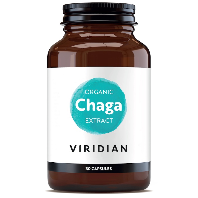 Viridian Chaga Extract 400mg Veg Caps 30's