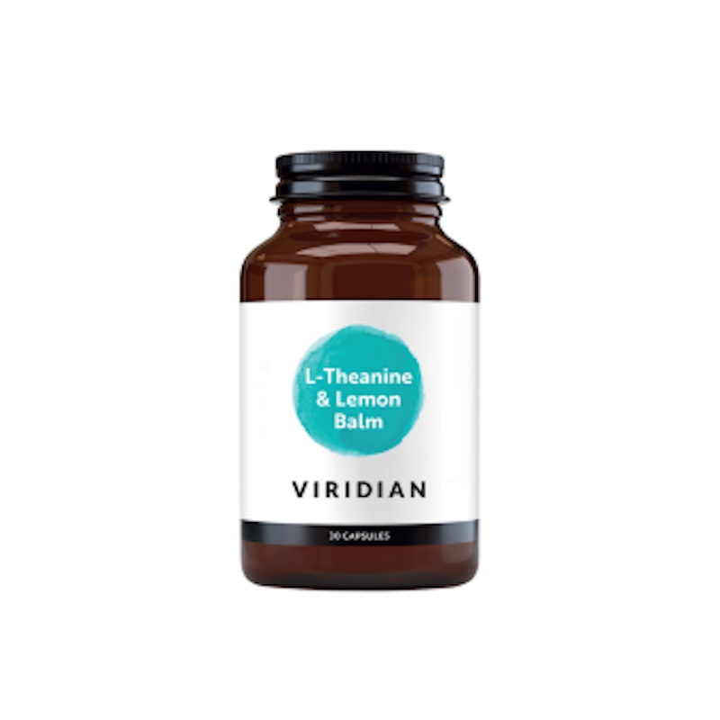 Viridian L-Theanine 200mg & Lemon Balm 300mg Vcaps 30's