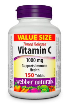Webber Naturals Vitamin C 1000mg Time Release Tabs 150's