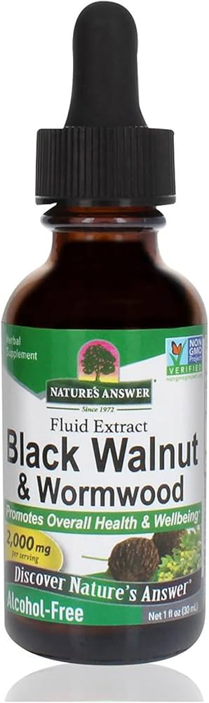 Nature's Answer Tinctures Black Walnut & Wormwood 30ml