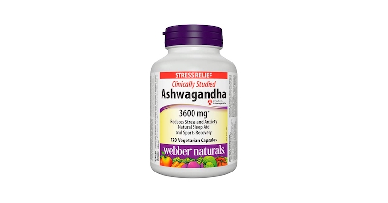 Webber Naturals Ashwagandha 3600mg Veg Caps 120s